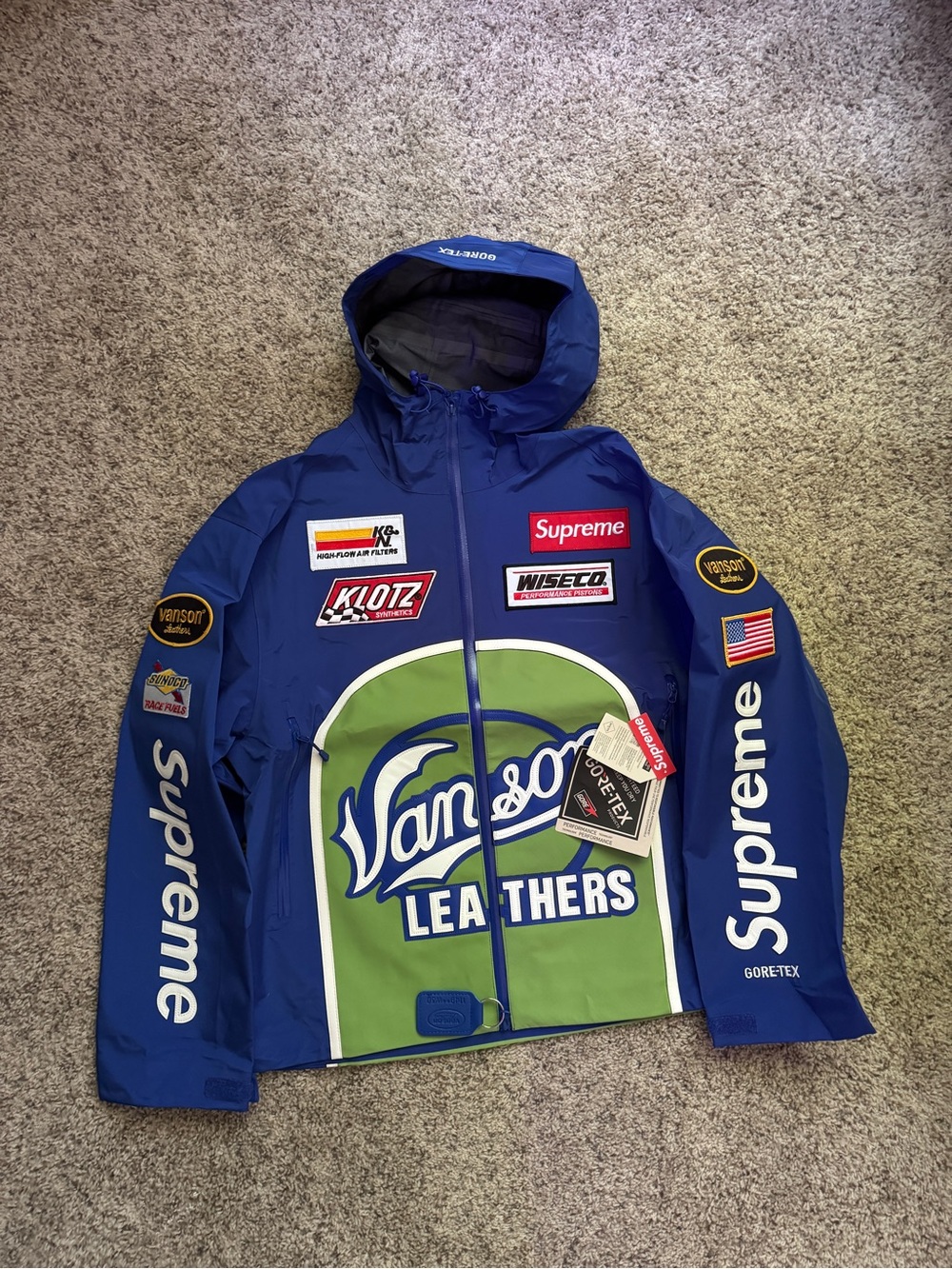 supreme vanson leathers shell jacket FW25